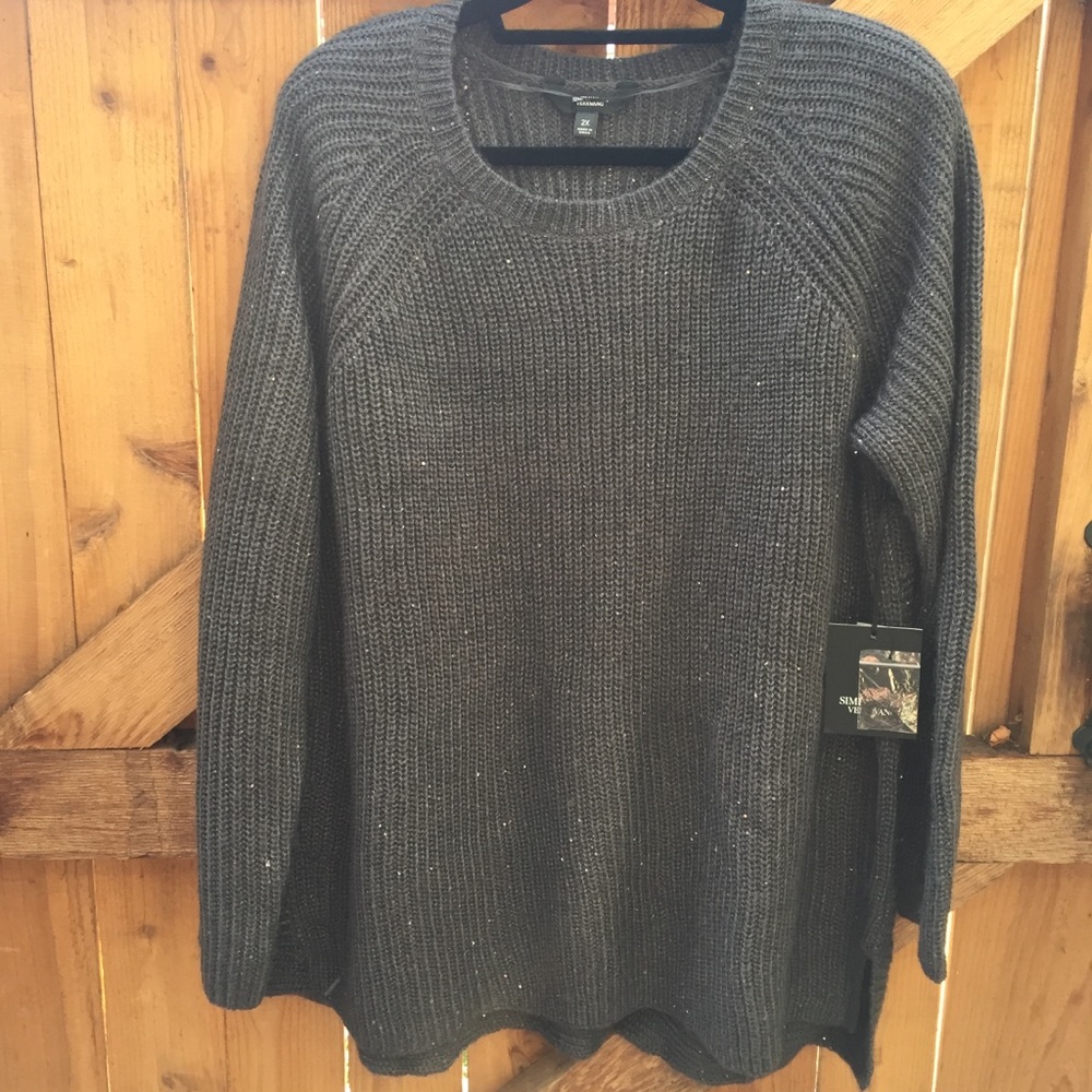 NWT SPARKLE Simply Vera Sweater 2X